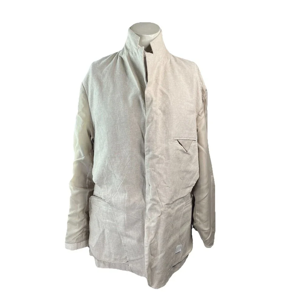 Havanera Co Men XL Blazer Summer Breeze Beige Linen Blend Unstructured
